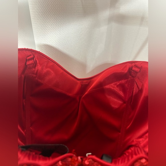 NWT Jadore Sweetheart Red Sequence Mini Cocktail dress - Picture 9 of 9